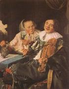 LEYSTER, Judith Carousing Couple (mk08) oil